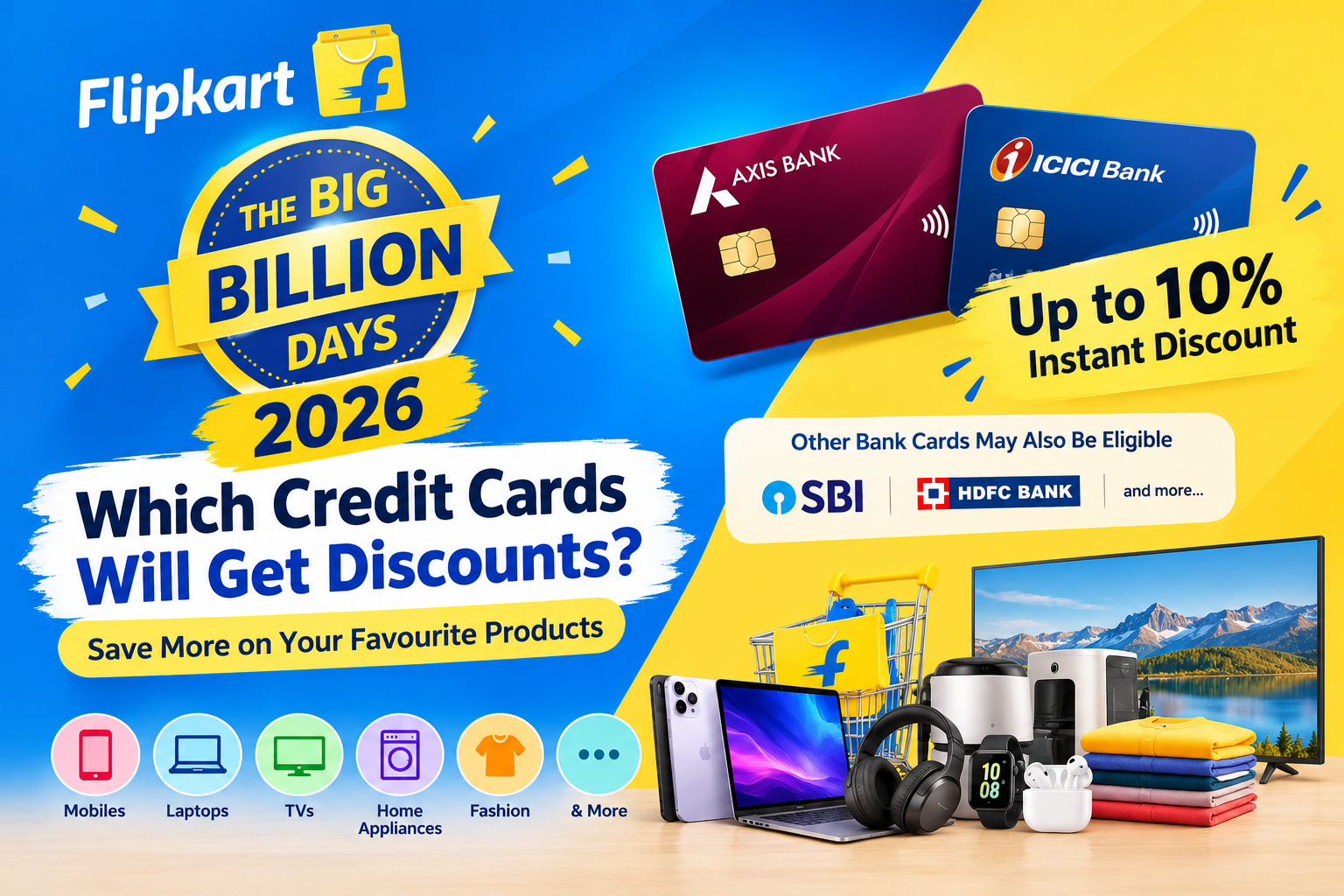 Flipkart Big Billion Days 2026 Which Credit Cards Will Get Discounts?